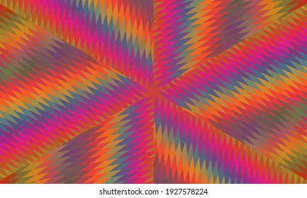 Geometric design, Mosaic of a vector kaleidoscope, abstract Mosaic Background, colorful Futuristic Background, geometric Triangular Pattern. Mosaic texture. Stained glass effect. Vector.