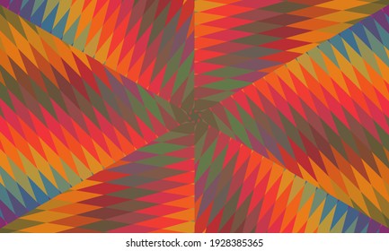 Geometric design, Mosaic of a vector kaleidoscope, abstract Mosaic Background, colorful Futuristic Background, geometric Triangular Pattern. Mosaic texture. Stained glass effect. Vector.