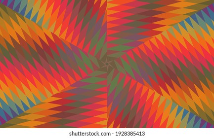 Geometric design, Mosaic of a vector kaleidoscope, abstract Mosaic Background, colorful Futuristic Background, geometric Triangular Pattern. Mosaic texture. Stained glass effect. Vector.