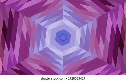Geometric design, Mosaic of a vector kaleidoscope, abstract Mosaic Background, colorful Futuristic Background, geometric Triangular Pattern. Mosaic texture. Stained glass effect. Vector.