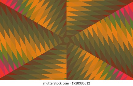 Geometric design, Mosaic of a vector kaleidoscope, abstract Mosaic Background, colorful Futuristic Background, geometric Triangular Pattern. Mosaic texture. Stained glass effect. Vector.