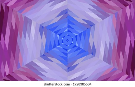 Geometric design, Mosaic of a vector kaleidoscope, abstract Mosaic Background, colorful Futuristic Background, geometric Triangular Pattern. Mosaic texture. Stained glass effect. Vector.