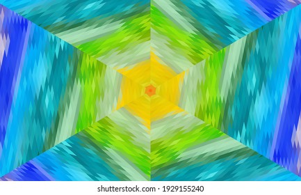 Geometric design, Mosaic of a vector kaleidoscope, abstract Mosaic Background, colorful Futuristic Background, geometric Triangular Pattern. Mosaic texture. Stained glass effect. Vector.