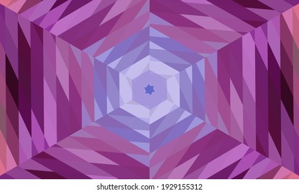Geometric design, Mosaic of a vector kaleidoscope, abstract Mosaic Background, colorful Futuristic Background, geometric Triangular Pattern. Mosaic texture. Stained glass effect. Vector.