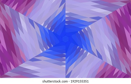 Diseño geométrico, mosaico de un kaleidoscopio vector, fondo mosaico abstracto, fondo futurista colorido, patrón triangular geométrico. Textura mosaica. Efecto de vidrio manchado. Vector.