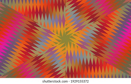 Geometric design, Mosaic of a vector kaleidoscope, abstract Mosaic Background, colorful Futuristic Background, geometric Triangular Pattern. Mosaic texture. Stained glass effect. Vector.