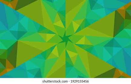 Geometric design, Mosaic of a vector kaleidoscope, abstract Mosaic Background, colorful Futuristic Background, geometric Triangular Pattern. Mosaic texture. Stained glass effect. Vector.