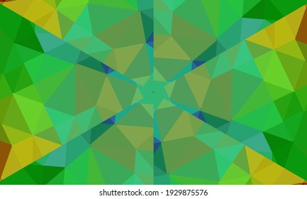 Geometric design, Mosaic of a vector kaleidoscope, abstract Mosaic Background, colorful Futuristic Background, geometric Triangular Pattern. Mosaic texture. Stained glass effect. Vector.