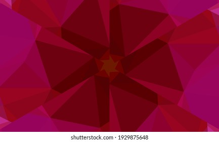 Geometric design, Mosaic of a vector kaleidoscope, abstract Mosaic Background, colorful Futuristic Background, geometric Triangular Pattern. Mosaic texture. Stained glass effect. Vector.