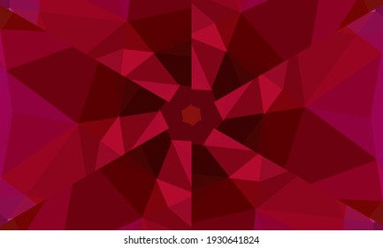 Geometric design, Mosaic of a vector kaleidoscope, abstract Mosaic Background, colorful Futuristic Background, geometric Triangular Pattern. Mosaic texture. Stained glass effect. Vector.