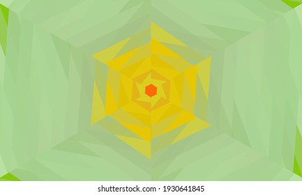 Geometric design, Mosaic of a vector kaleidoscope, abstract Mosaic Background, colorful Futuristic Background, geometric Triangular Pattern. Mosaic texture. Stained glass effect. Vector.