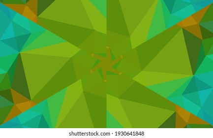 Geometric design, Mosaic of a vector kaleidoscope, abstract Mosaic Background, colorful Futuristic Background, geometric Triangular Pattern. Mosaic texture. Stained glass effect. Vector.