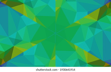 Geometric design, Mosaic of a vector kaleidoscope, abstract Mosaic Background, colorful Futuristic Background, geometric Triangular Pattern. Mosaic texture. Stained glass effect. Vector.