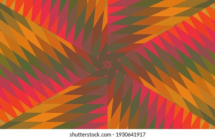 Diseño geométrico, mosaico de un kaleidoscopio vector, fondo mosaico abstracto, fondo futurista colorido, patrón triangular geométrico. Textura mosaica. Efecto de vidrio manchado. Vector.