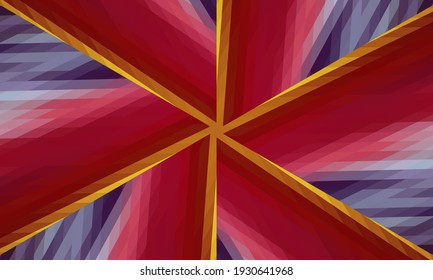 Geometric design, Mosaic of a vector kaleidoscope, abstract Mosaic Background, colorful Futuristic Background, geometric Triangular Pattern. Mosaic texture. Stained glass effect. Vector.