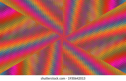 Diseño geométrico, mosaico de un kaleidoscopio vector, fondo mosaico abstracto, fondo futurista colorido, patrón triangular geométrico. Textura mosaica. Efecto de vidrio manchado. Vector.