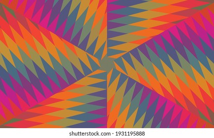 Geometric design, Mosaic of a vector kaleidoscope, abstract Mosaic Background, colorful Futuristic Background, geometric Triangular Pattern. Mosaic texture. Stained glass effect. Vector.