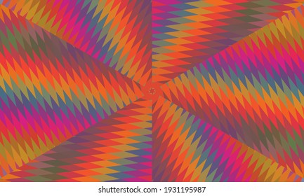 Geometric design, Mosaic of a vector kaleidoscope, abstract Mosaic Background, colorful Futuristic Background, geometric Triangular Pattern. Mosaic texture. Stained glass effect. Vector.