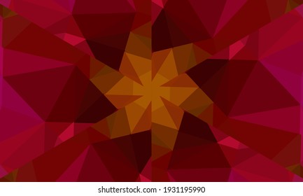 Geometric design, Mosaic of a vector kaleidoscope, abstract Mosaic Background, colorful Futuristic Background, geometric Triangular Pattern. Mosaic texture. Stained glass effect. Vector.