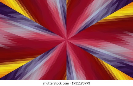 Geometric design, Mosaic of a vector kaleidoscope, abstract Mosaic Background, colorful Futuristic Background, geometric Triangular Pattern. Mosaic texture. Stained glass effect. Vector.