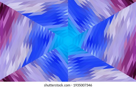 Geometric design, Mosaic of a vector kaleidoscope, abstract Mosaic Background, colorful Futuristic Background, geometric Triangular Pattern. Mosaic texture. Stained glass effect. Vector.