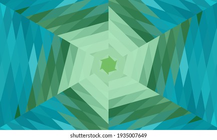 Geometric design, Mosaic of a vector kaleidoscope, abstract Mosaic Background, colorful Futuristic Background, geometric Triangular Pattern. Mosaic texture. Stained glass effect. Vector.