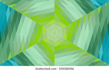Geometric design, Mosaic of a vector kaleidoscope, abstract Mosaic Background, colorful Futuristic Background, geometric Triangular Pattern. Mosaic texture. Stained glass effect. Vector.
