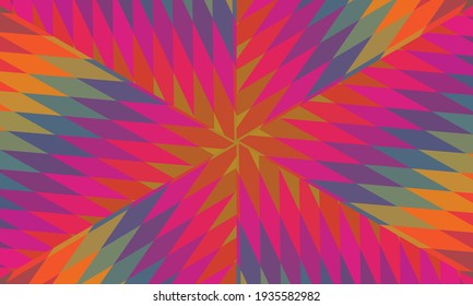 Diseño geométrico, mosaico de un kaleidoscopio vector, fondo mosaico abstracto, fondo futurista colorido, patrón triangular geométrico. Textura mosaica. Efecto de vidrio manchado. Vector.