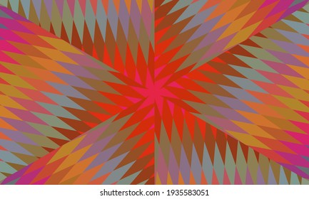 Diseño geométrico, mosaico de un kaleidoscopio vector, fondo mosaico abstracto, fondo futurista colorido, patrón triangular geométrico. Textura mosaica. Efecto de vidrio manchado. Vector.
