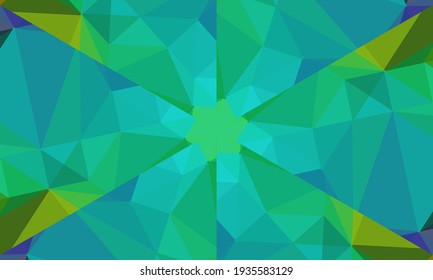 Geometric design, Mosaic of a vector kaleidoscope, abstract Mosaic Background, colorful Futuristic Background, geometric Triangular Pattern. Mosaic texture. Stained glass effect. Vector.