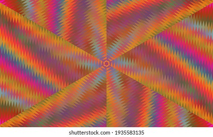 Diseño geométrico, mosaico de un kaleidoscopio vector, fondo mosaico abstracto, fondo futurista colorido, patrón triangular geométrico. Textura mosaica. Efecto de vidrio manchado. Vector.