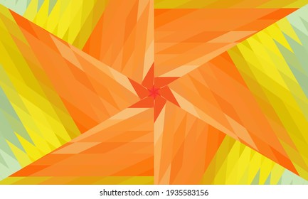 Diseño geométrico, mosaico de un kaleidoscopio vector, fondo mosaico abstracto, fondo futurista colorido, patrón triangular geométrico. Textura mosaica. Efecto de vidrio manchado. Vector.