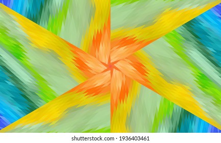 Geometric design, Mosaic of a vector kaleidoscope, abstract Mosaic Background, colorful Futuristic Background, geometric Triangular Pattern. Mosaic texture. Stained glass effect. Vector.