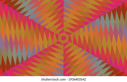 Geometric design, Mosaic of a vector kaleidoscope, abstract Mosaic Background, colorful Futuristic Background, geometric Triangular Pattern. Mosaic texture. Stained glass effect. Vector.