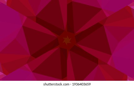 Geometric design, Mosaic of a vector kaleidoscope, abstract Mosaic Background, colorful Futuristic Background, geometric Triangular Pattern. Mosaic texture. Stained glass effect. Vector.