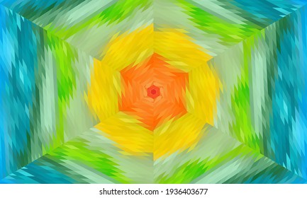 Geometric design, Mosaic of a vector kaleidoscope, abstract Mosaic Background, colorful Futuristic Background, geometric Triangular Pattern. Mosaic texture. Stained glass effect. Vector.