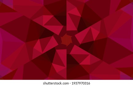 Geometric design, Mosaic of a vector kaleidoscope, abstract Mosaic Background, colorful Futuristic Background, geometric Triangular Pattern. Mosaic texture. Stained glass effect. Vector.