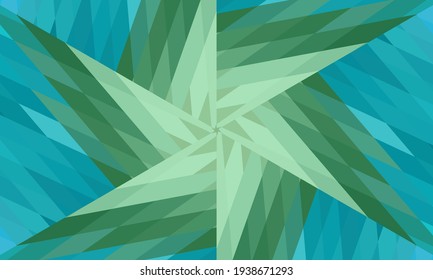 Geometrisches Design, Mosaik eines Vektorkalidoskops, abstrakter Mosaikhintergrund, bunter Futuristischer Hintergrund, geometrisches Dreiecksmuster. Mosaikstruktur. Festgestellter Glaseffekt. Vektorgrafik.