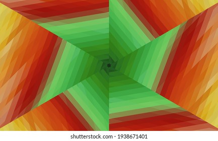 Diseño geométrico, mosaico de un kaleidoscopio vector, fondo mosaico abstracto, fondo futurista colorido, patrón triangular geométrico. Textura mosaica. Efecto de vidrio manchado. Vector.