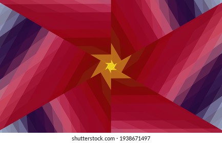 Diseño geométrico, mosaico de un kaleidoscopio vector, fondo mosaico abstracto, fondo futurista colorido, patrón triangular geométrico. Textura mosaica. Efecto de vidrio manchado. Vector.