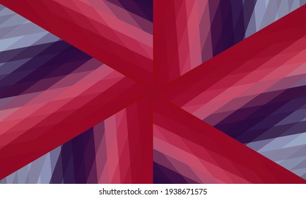 Geometric design, Mosaic of a vector kaleidoscope, abstract Mosaic Background, colorful Futuristic Background, geometric Triangular Pattern. Mosaic texture. Stained glass effect. Vector.