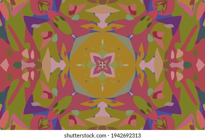 Geometric design, Mosaic of a vector kaleidoscope, abstract Mosaic Background, colorful Futuristic Background, geometric Triangular Pattern. Mosaic texture. Stained glass effect. 10 EPS Vector.