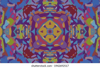 Geometric design, Mosaic of a vector kaleidoscope, abstract Mosaic Background, colorful Futuristic Background, geometric Triangular Pattern. Mosaic texture. Stained glass effect. 10 EPS Vector.