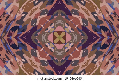 Geometrisches Design, Mosaik eines Vektorkalidoskops, abstrakter Mosaikhintergrund, bunter Futuristischer Hintergrund, geometrisches Dreiecksmuster. Mosaikstruktur. Festgestellter Glaseffekt. 10 EPS Vektor.
