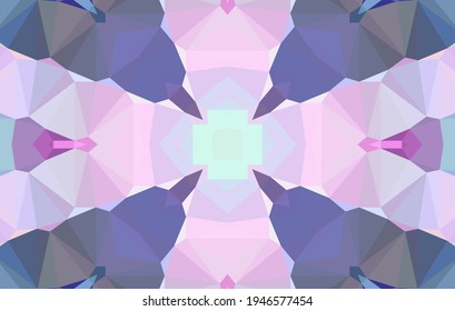 Geometric design, Mosaic of a vector kaleidoscope, abstract Mosaic Background, colorful Futuristic Background, geometric Triangular Pattern. Mosaic texture. Stained glass effect. Vector