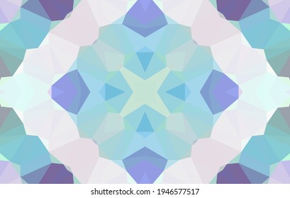 Geometric design, Mosaic of a vector kaleidoscope, abstract Mosaic Background, colorful Futuristic Background, geometric Triangular Pattern. Mosaic texture. Stained glass effect. Vector