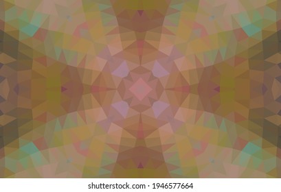 Geometric design, Mosaic of a vector kaleidoscope, abstract Mosaic Background, colorful Futuristic Background, geometric Triangular Pattern. Mosaic texture. Stained glass effect. Vector