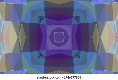 Geometric design, Mosaic of a vector kaleidoscope, abstract Mosaic Background, colorful Futuristic Background, geometric Triangular Pattern. Mosaic texture. Stained glass effect. Vector