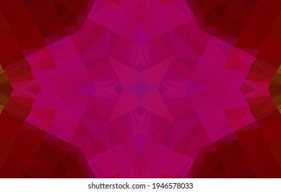 Geometric design, Mosaic of a vector kaleidoscope, abstract Mosaic Background, colorful Futuristic Background, geometric Triangular Pattern. Mosaic texture. Stained glass effect. Vector