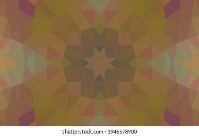 Geometric design, Mosaic of a vector kaleidoscope, abstract Mosaic Background, colorful Futuristic Background, geometric Triangular Pattern. Mosaic texture. Stained glass effect. Vector